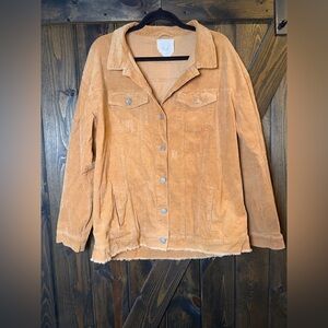 Fantastic Fawn Oversized Corduroy Shacket Jacket